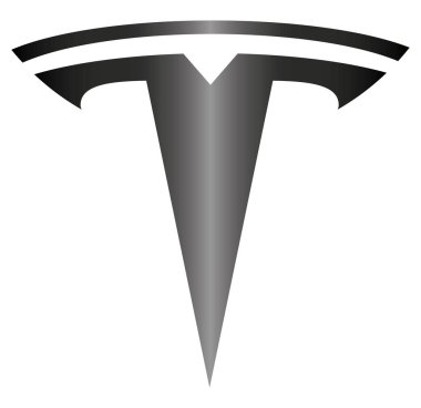 Tesla logo in a frame with an inscription clipart