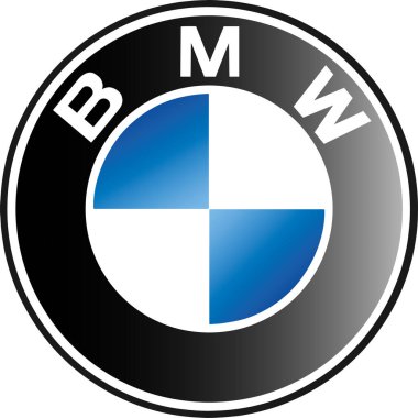 BMW logo with gradient with gradient. Vector illustration clipart