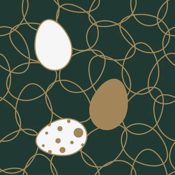 シームレスな装飾パターンのイースターエッグ ハッピーイースターの願い イースターホリデーのお祝い 卵カラフルなテクスチャ ベクター ロイヤリティフリーストックベクター