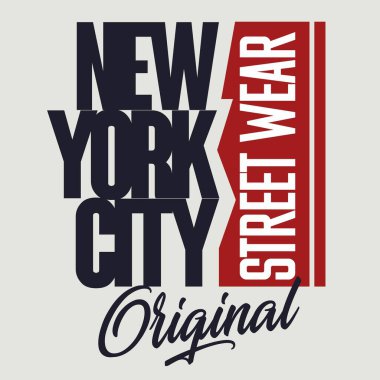 New York Şehri Brooklyn Spor Giysileri tipografi amblemi, tişört damgası grafikleri, tee baskısı, atletik giyim tasarımı