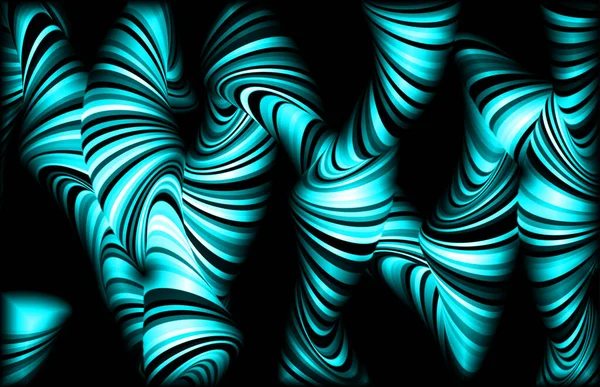 抽象的な青と灰色の波の背景 — ストック写真