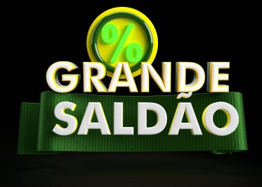 3 boyutlu tanıtım pankartı, Portekizce 'de 