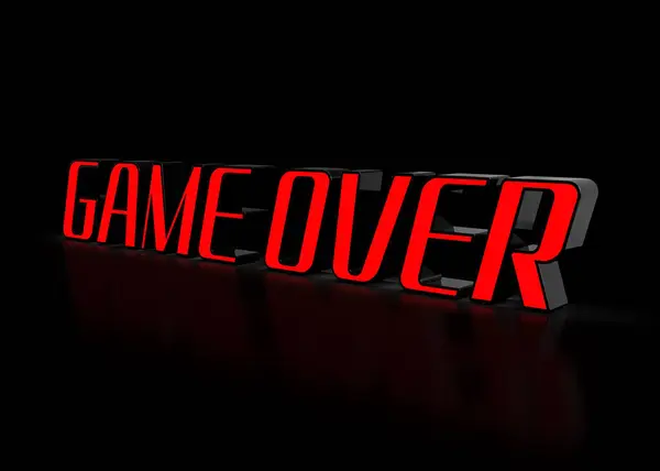 Beyaz arkaplanı yansıtan işaret üzerine kırmızı ve siyah oyun