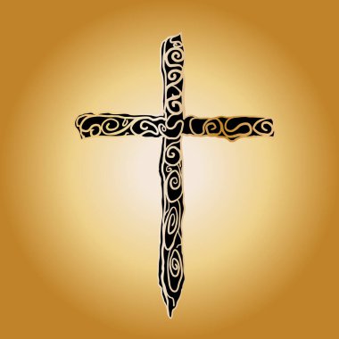 İnancı, Hıristiyanlığı, umudu ve ruhaniliği temsil eden madalyalarla altın haç.