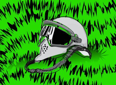 Gözlüklü motokros kaskı ve nefes koruması ekstrem sporlarda güvenliği sağlıyor.