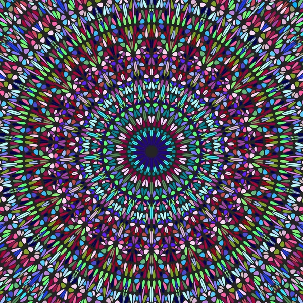 Πολύχρωμο Γεωμετρικό Ανατολίτικο Λουλούδι Στολίδι Μαντάλα Φόντο Αφηρημένη Κυκλική Υπνωτική — Διανυσματικό Αρχείο