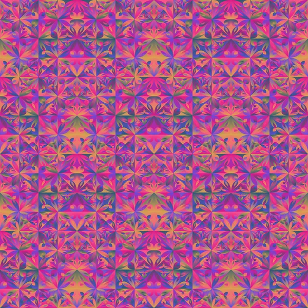 Multicolore Géométrique Motif Triangle Floral Fond Illustration Vectorielle Gradient Abstrait — Image vectorielle