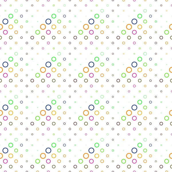 Kreis Muster Hintergrund Abstrakte Bunte Geometrische Vektorgrafik Aus Kreisen — Stockvektor