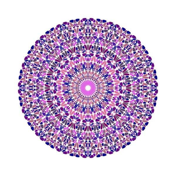 Mandala Motif Pierres Précieuses Circulaires Colorées Conception Graphique Vectorielle Décorative — Image vectorielle