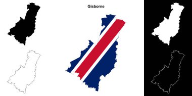 Gisborne boş dış hat haritası seti