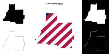 Coffee County (Gürcistan) ana hat haritası