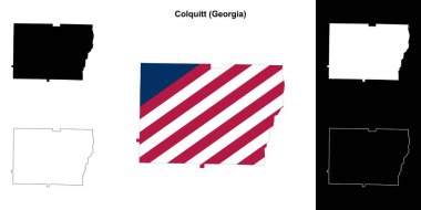 Colquitt County (Gürcistan) ana hat haritası seti