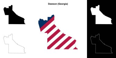 Dawson County (Georgia) ana hat haritası seti