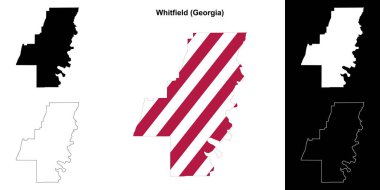 Whitfield İlçesi (Gürcistan) ana hat haritası