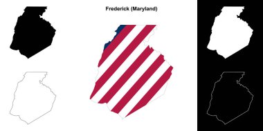Frederick County (Maryland) ana hat haritası seti