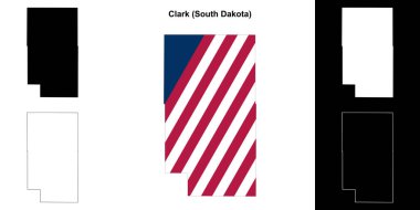 Clark County (Güney Dakota) ana hat haritası seti