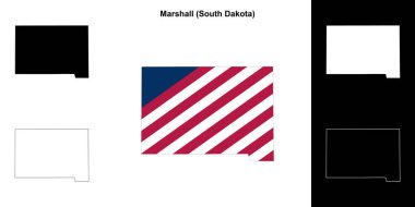 Marshall County (Güney Dakota) ana hat haritası seti