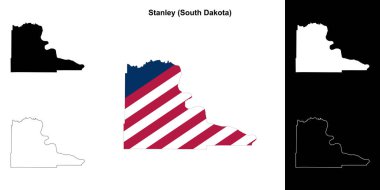 Stanley County (Güney Dakota) ana hat haritası seti