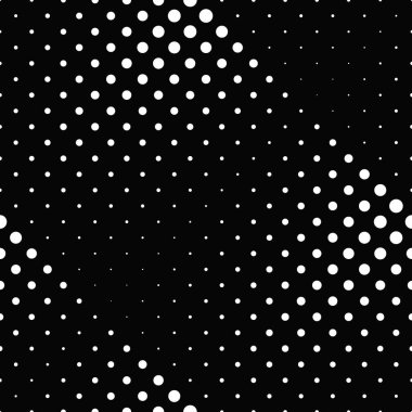 Geometrik çember desenli arkaplan tasarımı - çemberlerden soyut monokrom vektör çizimi