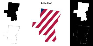 Gallia İlçesi (Ohio) ana hat haritası belirlendi