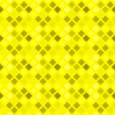 Kusursuz kare arkaplan tasarımı - köşegen karelerden sarı vektör çizimi
