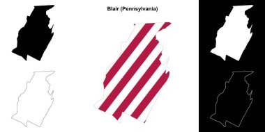 Blair County (Pennsylvania) ana hat haritası belirlendi