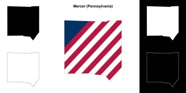 Mercer İlçesi (Pennsylvania) ana hat haritası belirlendi