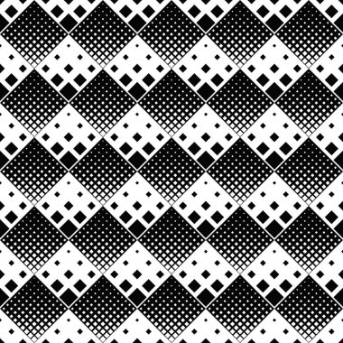 Siyah ve beyaz kare arkaplan - karelerden soyut monokrom vektör grafik tasarımı