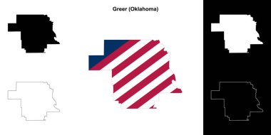 Greer County (Oklahoma) ana hat haritası seti