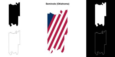 Seminole İlçesi (Oklahoma) ana hat haritası seti