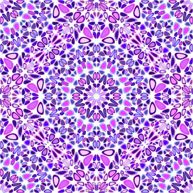 Geometrik mandala çiçek süsleme sanatı - soyut doğulu vektör arkaplan grafik tasarımı