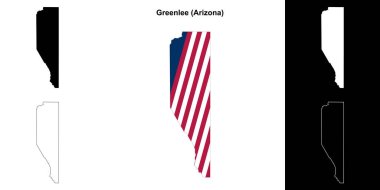 Greenlee County (Arizona) ana hat haritası seti