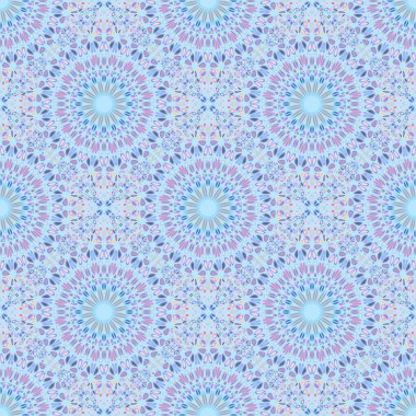 Soyut bahçe mandala süsleme sanatı - ruhsal geometrik dikişsiz doğu vektör arka planı