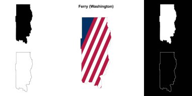 Ferry County (Washington) ana hat haritası seti