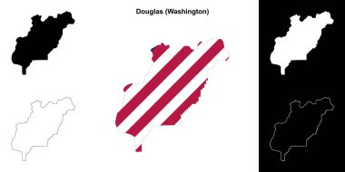 Douglas County (Washington) ana hat haritası seti