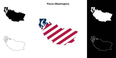 Pierce County (Washington) ana hat haritası seti