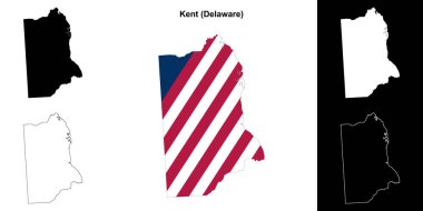 Kent County (Delaware) ana hat haritası seti