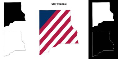 Clay County (Florida) ana hat haritası seti