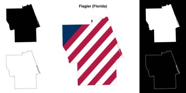 Flagler County (Florida) ana hat haritası seti