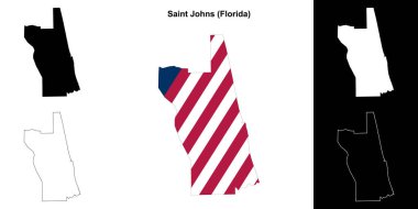 Saint Johns County (Florida) ana hat haritası seti