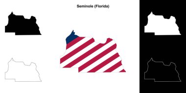 Seminole İlçesi (Florida) ana hat haritası seti