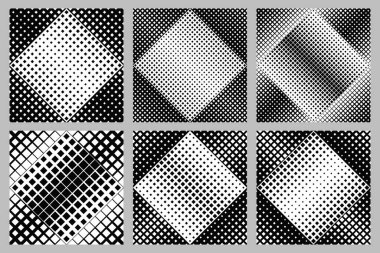 Geometrik köşegen kare arkaplan tasarımı - soyut vektör illüstrasyonu