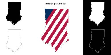 Bradley County (Arkansas) ana hat haritası seti