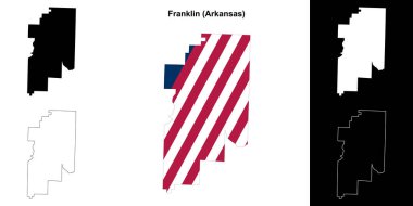 Franklin County (Arkansas) ana hat haritası seti