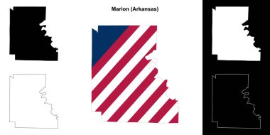 Marion County (Arkansas) ana hat haritası seti