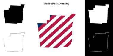 Washington County (Arkansas) ana hat haritası seti