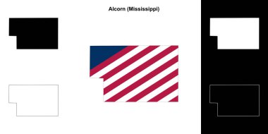 Alcorn County (Mississippi) ana hat haritası ayarlandı