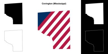 Covington County (Mississippi) ana hat haritası