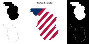 Chaffee County (Colorado) ana hat haritası seti
