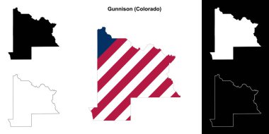 Gunnison County (Colorado) ana hat haritası seti